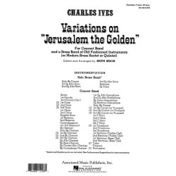 Variations On Jerusalem Th E Golden - Band Full Score