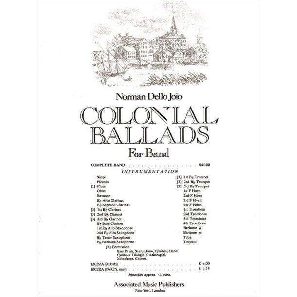 Colonial Ballads Bd Full Sc