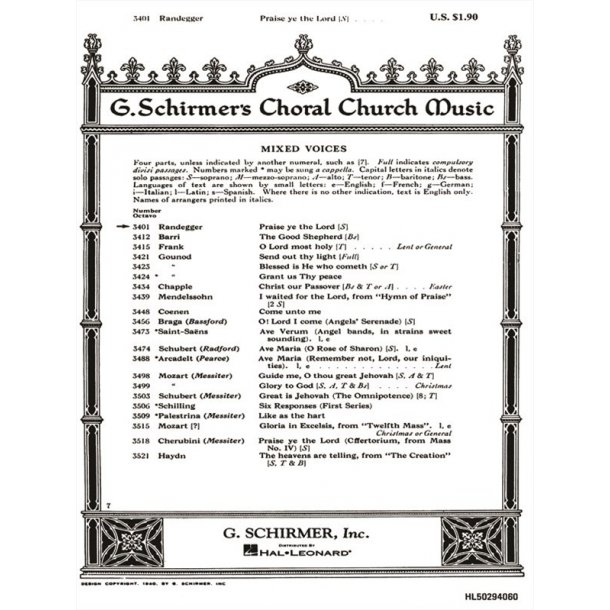 Praise Ye The Lord 150th Psalm  Soprano Solo