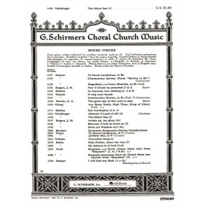 Silent Sea W/Pno Or Org