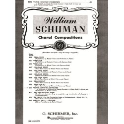 Four Canonic Choruses Unaccompanied A Cappella