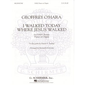 I Walked Today Where Jesus Walked Piano Or Organ Acc