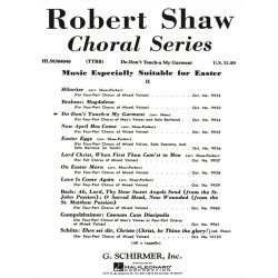 Don't Touch-A My Garment A Cappella And Solo Baritone Negro Spiritual