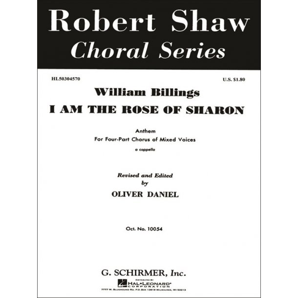 I Am The Rose Of Sharon   A Cappella