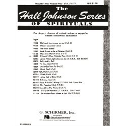 I Couldn't Hear Nobody Pray Spiritual A Cappella Soprano Tenor Solo