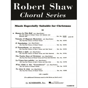 Masters In This Hall Soprano And Baritone Soli A Cappella