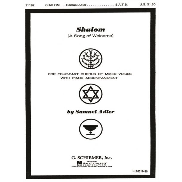 Shalom Song Of Welcome