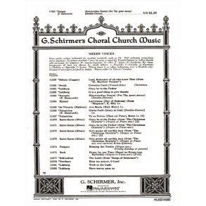 Misericordias Domini (For Thy Great Mercy)