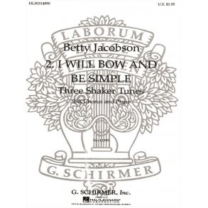 I Will Bow And Be Simple Treble  With Piano