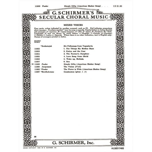 Simple Gifts American Shaker Song With Piano