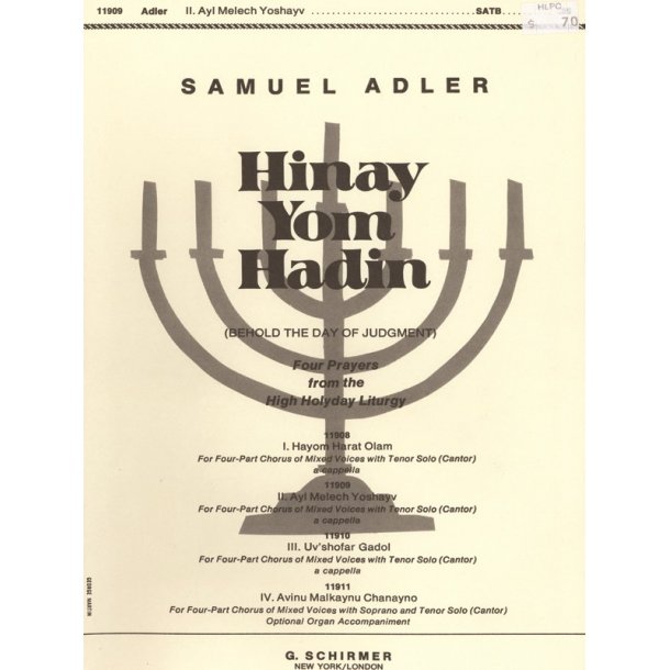 Ayl Melech Yoshayv SATB/Tenorsolo Unac