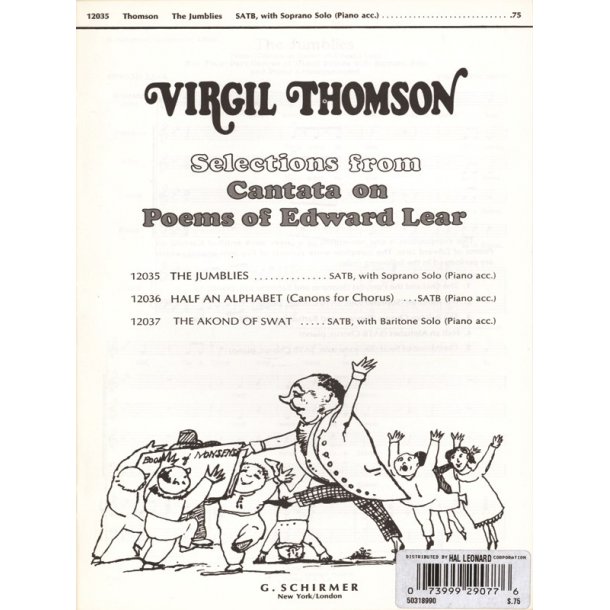 Jumblies W/soprano Solo & Piano Accompaniment