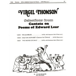 Half An Alphabet (Canons F Or Chorus)(SATB With Piano )