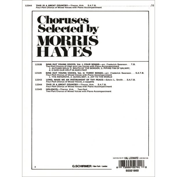 This Is A Great Country W/Pno