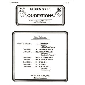 Hallelujah Amen  From Quotations SSAATTBB With Orchestra