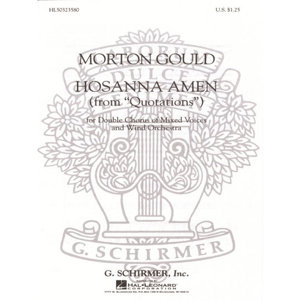 Hosanna Amen From Quotations With Orchestra