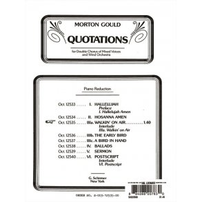 Walkin On Air From Quotationsssaattbb With Orchestra