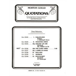 Early Bird From Quotations With Orchestra