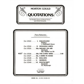 Early Bird From Quotations With Orchestra