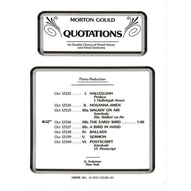 Early Bird From Quotations With Orchestra