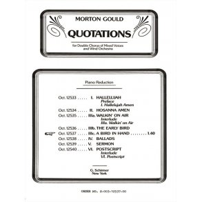 Bird In Hand From Quotations With Orchestra