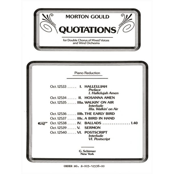 Ballads From Quotations With Orchestra