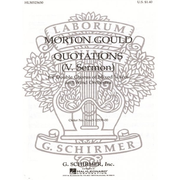 Sermon From Quotations With Orchestra