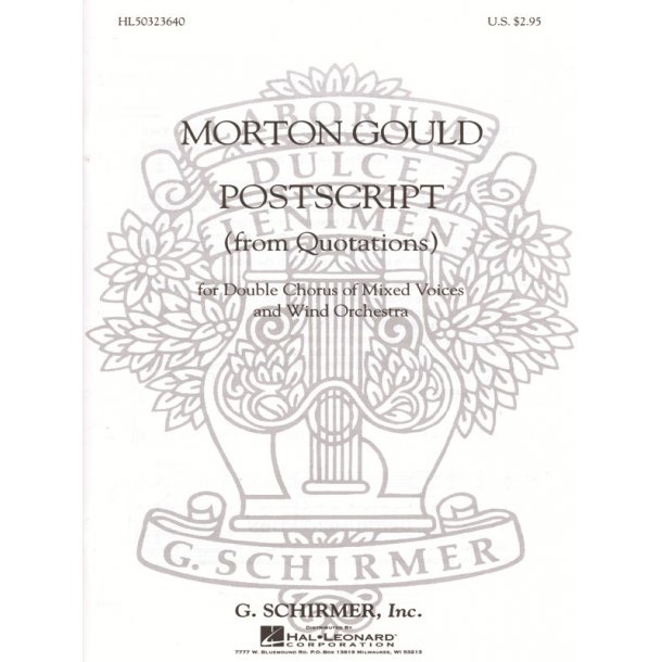 Postscript From Quotations With Orchestra