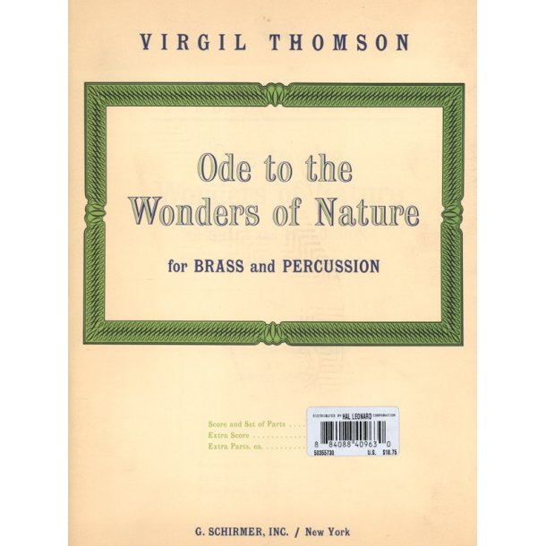 Ode To The Wonders Of Nature - Brass & Percussion - Complete Set