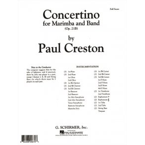 Concertino Marimba Op21b Score