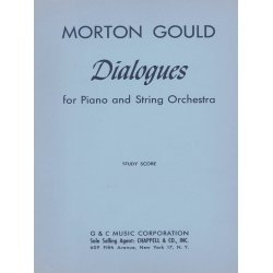 Dialogues For Piano And String Orchestra Study Score
