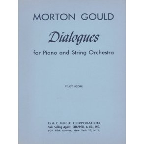 Dialogues For Piano And String Orchestra Study Score