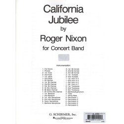 California Jubilee Band Score