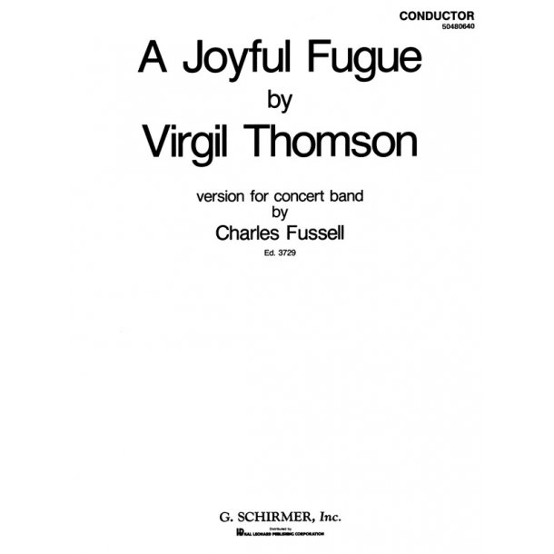 A Joyful Fugue Con Band Score