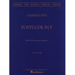 Postlude In F Orch   Score Critical Edition