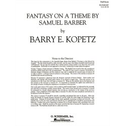 Fantasy On A Theme By Samuel Barber         Score