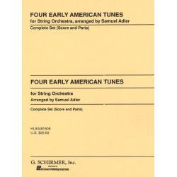 Four Early American Tunes Set String Orchestra Sc & Pts