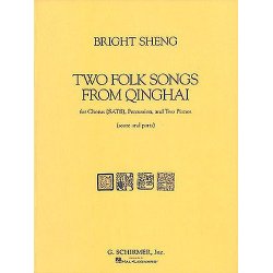 Two Folk Songs From Qinghai (1990) - Chorus SATB, Percussion, & 2 Pianos