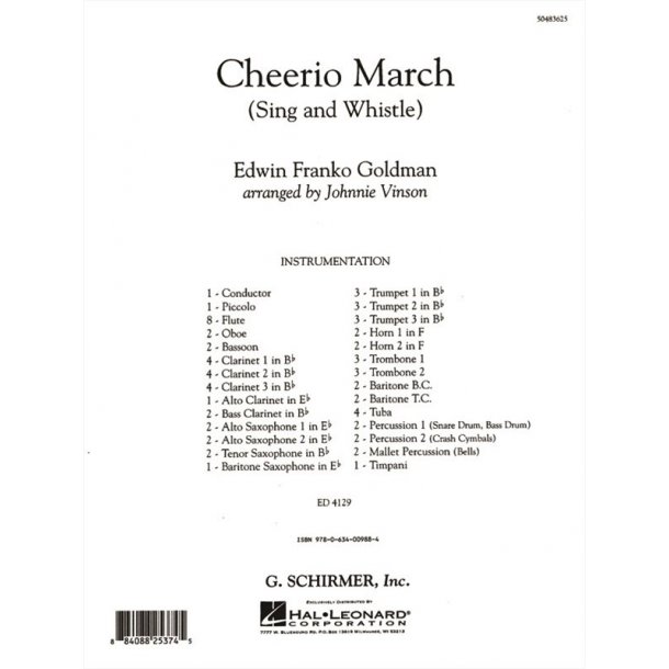 Cheerio March (Sing and Whistle)
