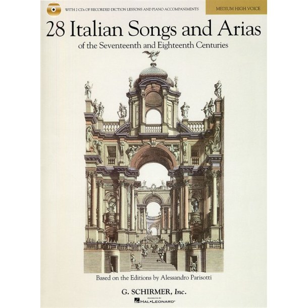 28 Italian Songs And Arias Of The 17th And 18th Centuries - Medium High Voice (Book/2 CDs)