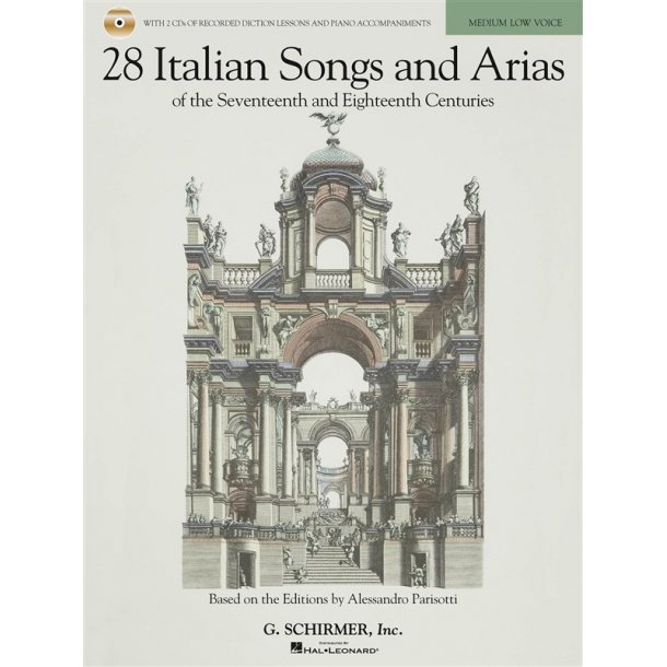 28 Italian Songs And Arias Of The 17th And 18th Centuries - Medium Low Voice (Book/2 CDs)