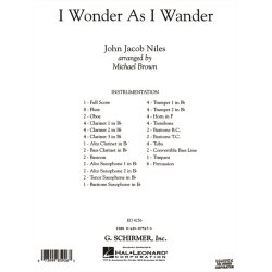 I Wonder As I Wander (full Score)