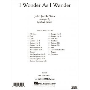I Wonder As I Wander (full Score)