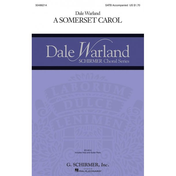 Arr. Dale Warland: A Somerset Carol