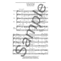 Kirke Mechem: Agnus Dei (From Peace Motets)Op. 75