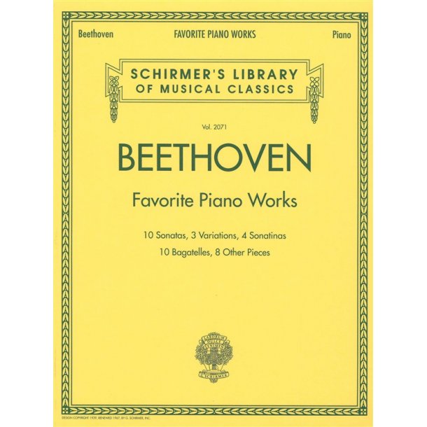 Ludwig Van Beethoven: Favourite Piano Works