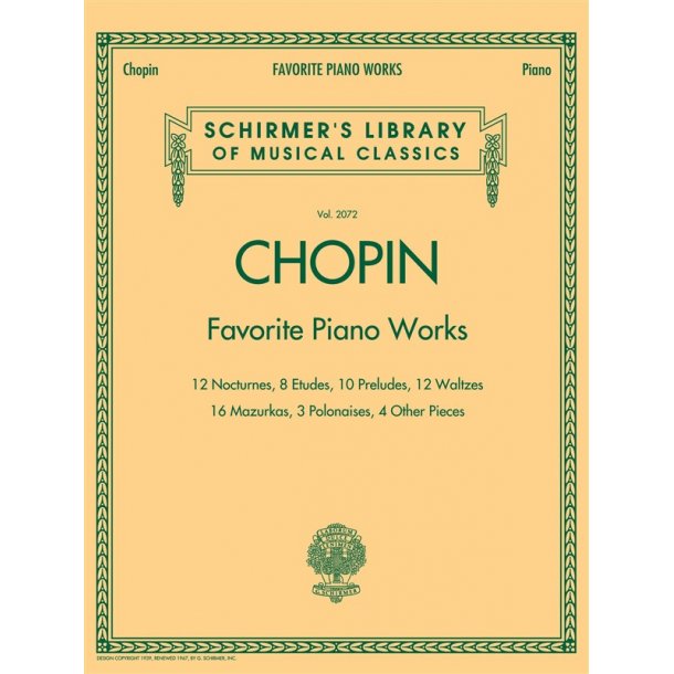 Frederic Chopin: Favourite Piano Works
