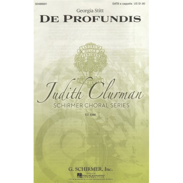 Georgia Stitt: De Profundis