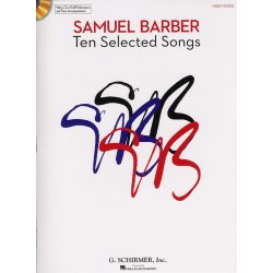Samuel Barber: Ten Selected Songs - High Voice (Book and CD)