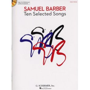Samuel Barber: Ten Selected Songs - High Voice (Book and CD)